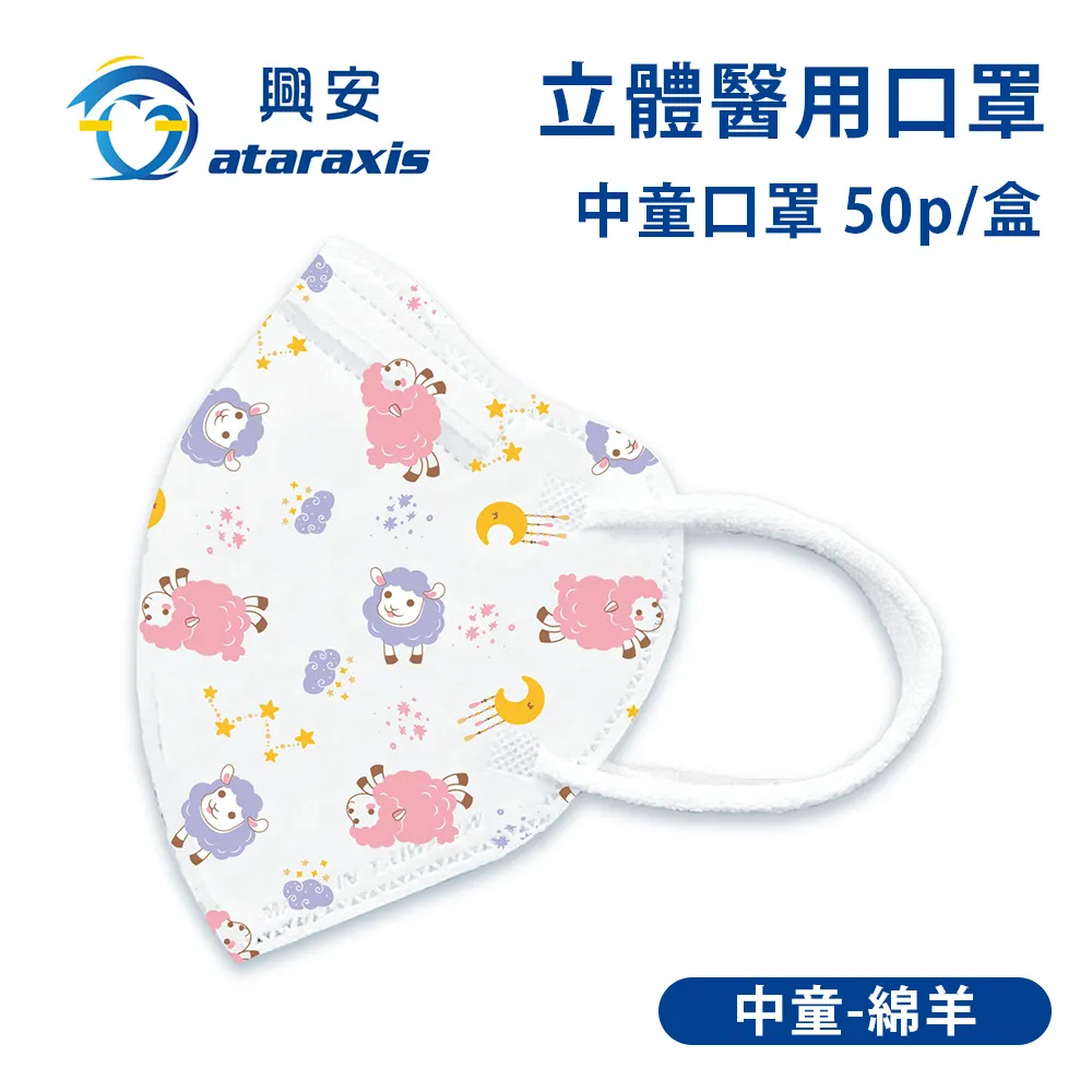 興安 中童立體醫用口罩-素色x3盒(50入/盒) 歷史價格詳細信息