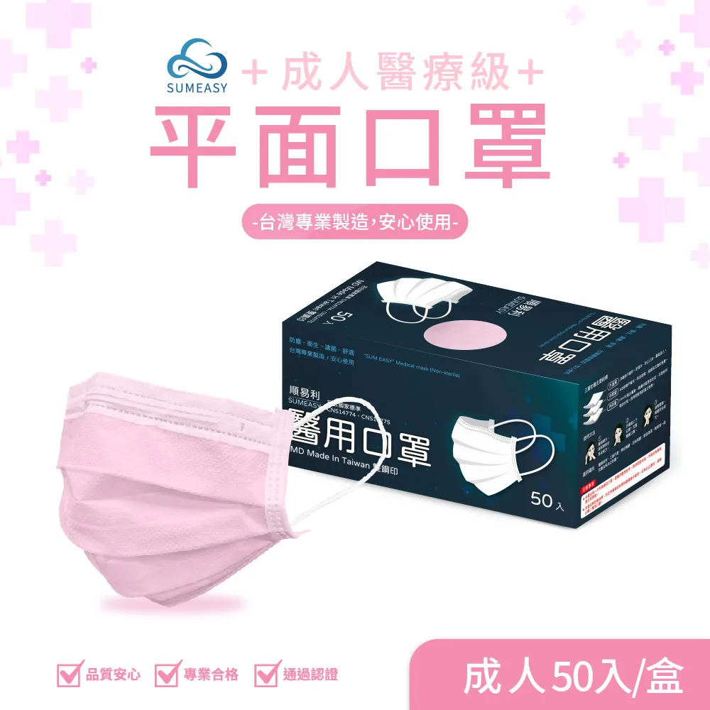 【順易利】「50入」雙鋼印 醫 療 級平面口罩-特別色(雙鋼印 醫 用 口罩 ) 歷史價格詳細信息