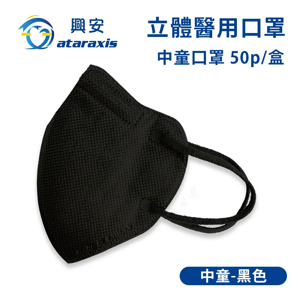 興安 中童立體醫用口罩-素色x3盒(50入/盒) 歷史價格詳細信息