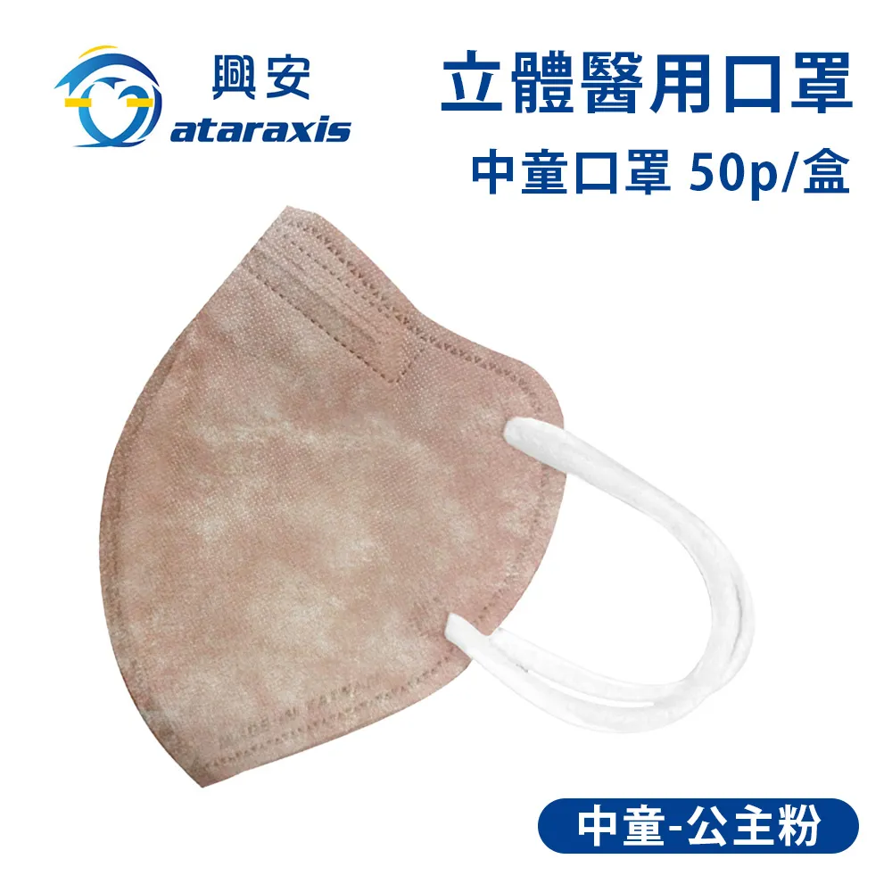 興安 中童立體醫用口罩-素色x3盒(50入/盒) 歷史價格詳細信息