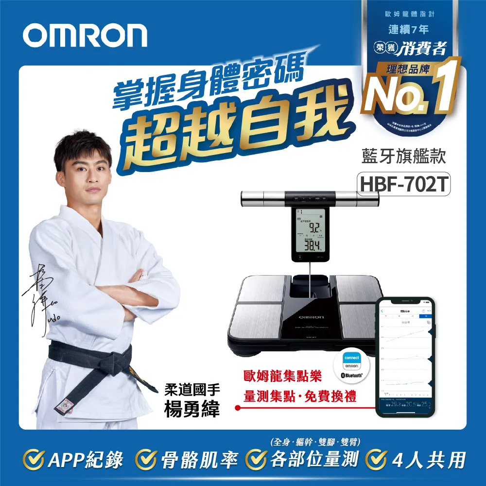 OMRON 歐姆龍 HBF-702T 體重體脂計  藍牙款  (保固一年) 【福利品】 歷史價格詳細信息