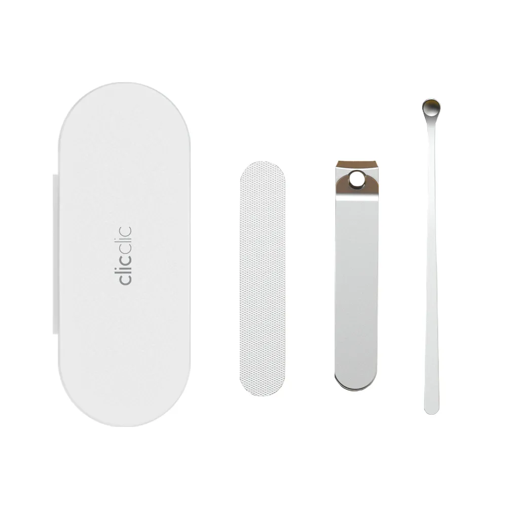 HOTO 小猴 clicclic 不鏽鋼 指甲刀 指甲搓刀 挖耳勺 三件套組含時尚收納盒 歷史價格詳細信息