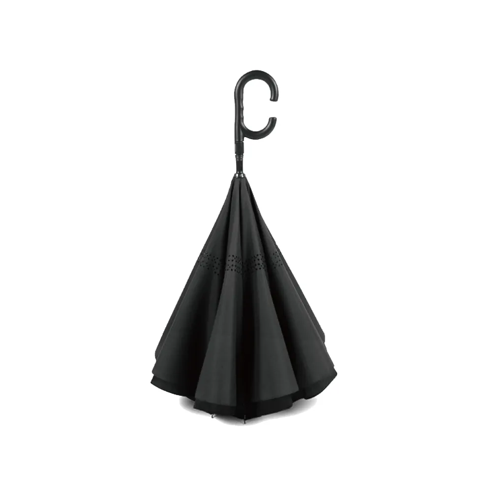 生活良品-反光邊條1鍵開收自動摺疊反向傘(3色可選)1支/袋 歷史價格詳細信息