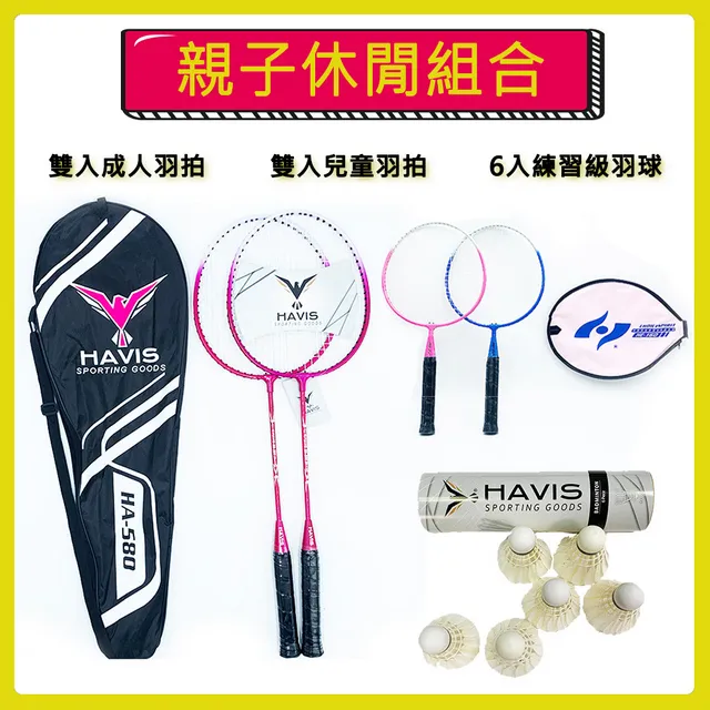 【HAVIS】★限量組合價★HA280輕量羽毛球拍+12入高級練習羽毛球組 歷史價格詳細信息
