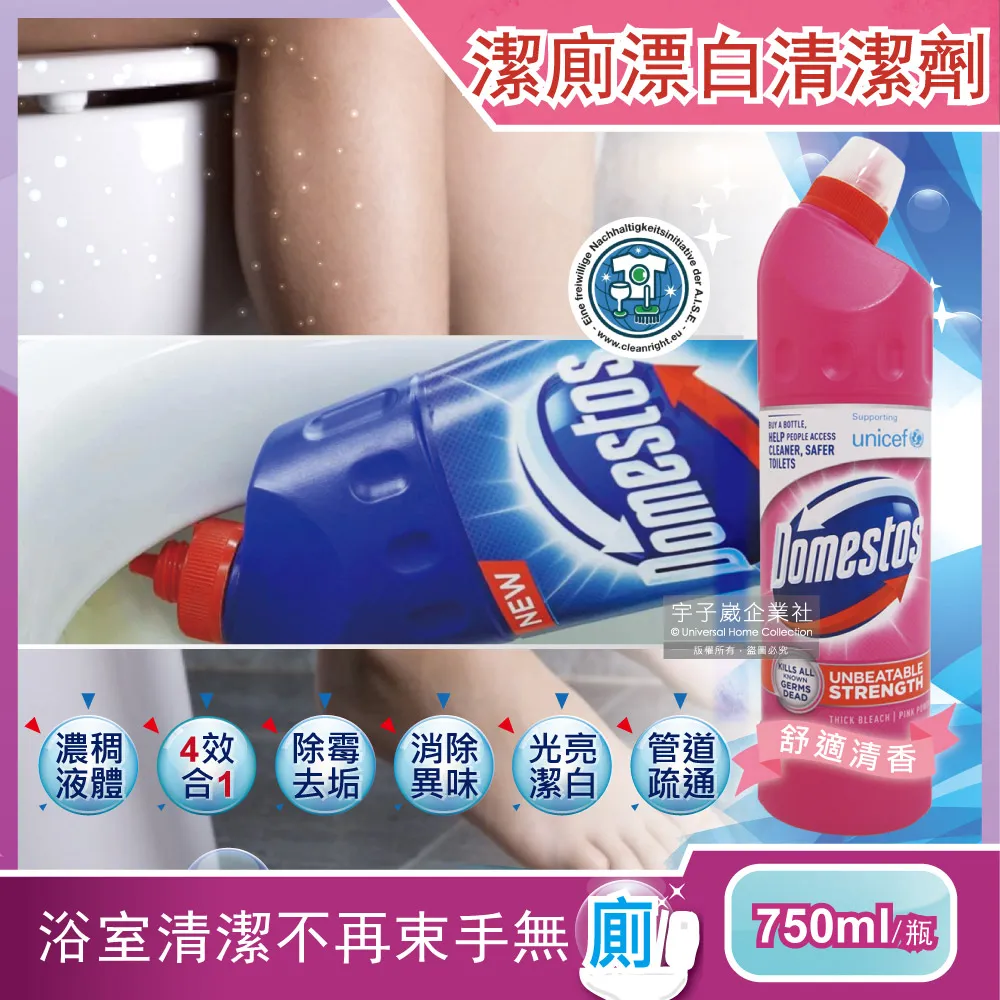 【DOMESTOS多霸道】多功能除菌清潔劑500ml(浴廁清潔劑)*12入 歷史價格詳細信息