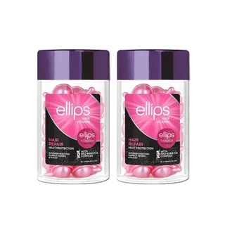 (2罐)印尼ellips意立詩-旅行快速護髮免沖洗精油膠囊(3款可選)50粒/罐 歷史價格詳細信息