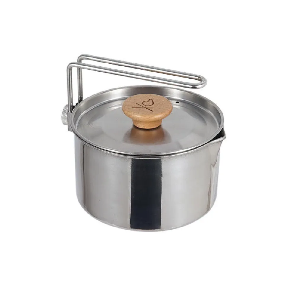 Caiyi 不銹鋼8件組套鍋登山露營便攜燒烤鍋具適5-6人套裝組合 歷史價格詳細信息