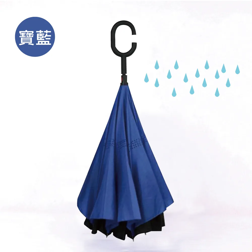 【生活良品】C型免手持雙層雙色8骨抗風1甩即乾防潑水半自動反向長雨傘-紅黑色(汽車駕駛收傘不濕身) 歷史價格詳細信息