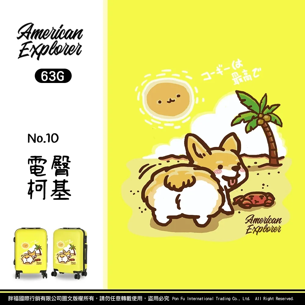 【American Explorer】20吋 雙排輪 63G/AP2/M22-YKK PLUS 登機箱 行李箱 旅行箱 歷史價格詳細信息