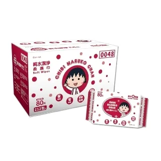 櫻桃小丸子 純水潔淨柔濕紙巾(加厚加蓋) 100抽x12包/箱 歷史價格詳細信息
