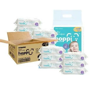 Hoppi 80抽嬰兒純水濕紙巾3包 嬰兒有機酵素洗衣精1800ml1瓶（薰衣草味）組合 歷史價格詳細信息