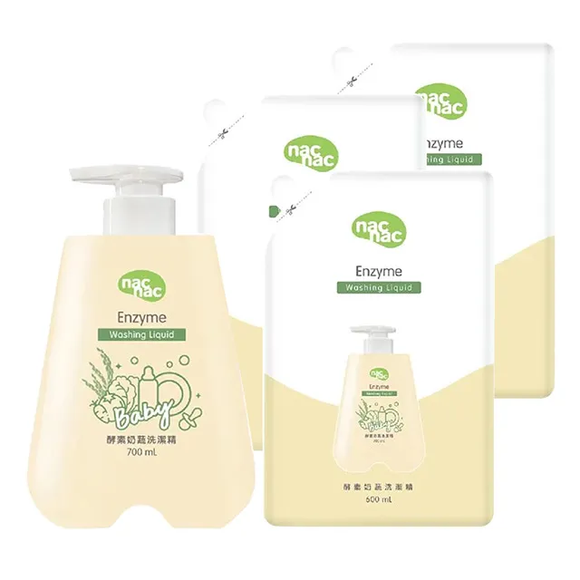 nac nac 酵素奶瓶蔬果洗潔精1罐+1包｜蝦幣10倍送【甜蜜家族】 歷史價格詳細信息
