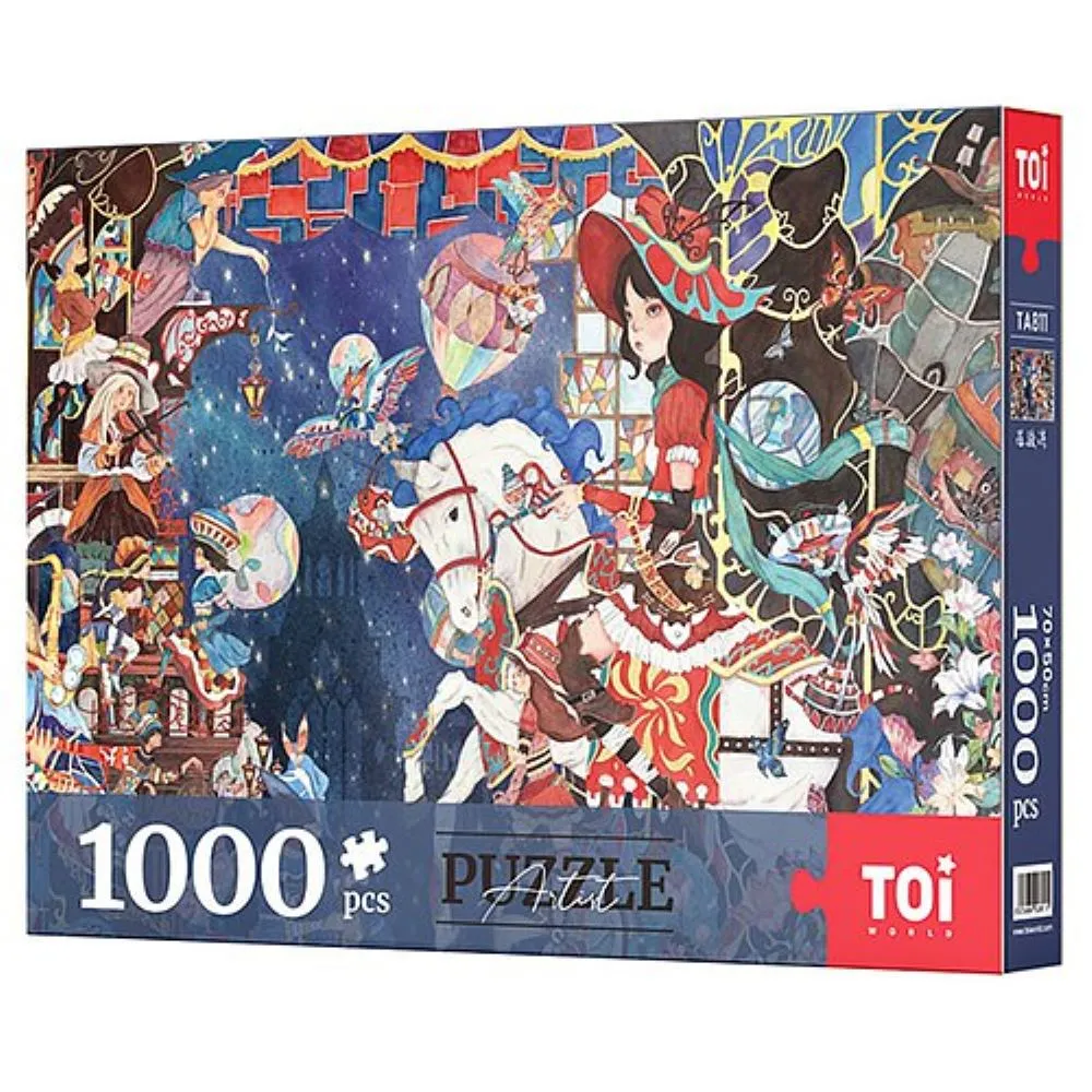 拼圖1000片 插畫藝術品【夢鯨】TOi圖益 DIY益智休閒 桌遊 免運 歷史價格詳細信息