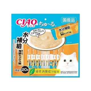 日本CIAO啾嚕-貓咪肉泥-營養綜合鮪魚(紫紅袋)20入/袋 歷史價格詳細信息