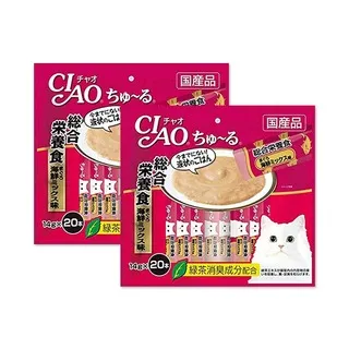 (2袋)日本CIAO-啾嚕貓咪營養肉泥寵物補水流質點心20入/袋 歷史價格詳細信息