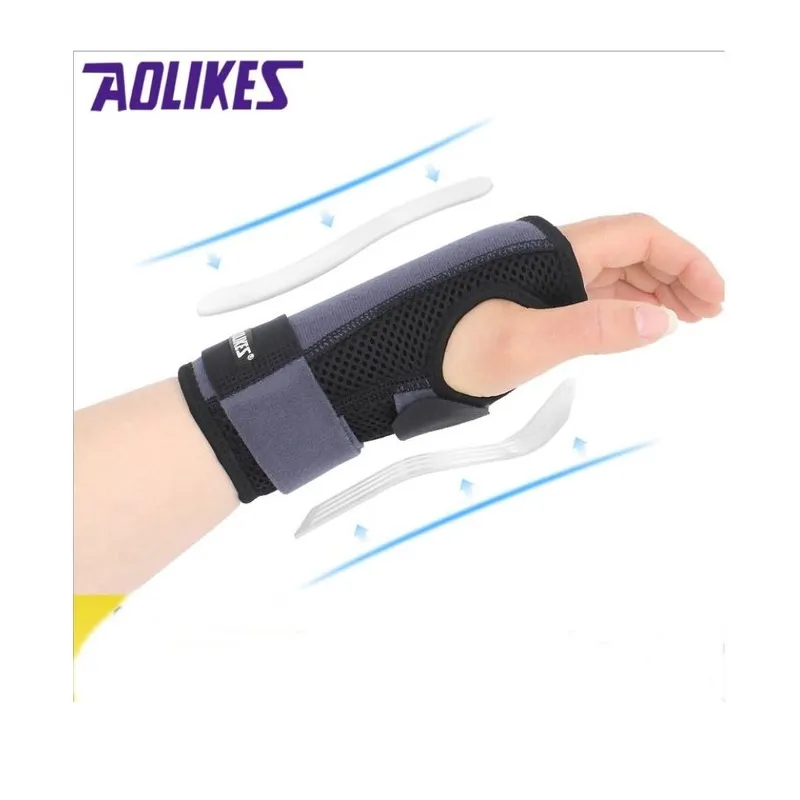 支撐鋼板固定腕關節吸汗護手掌健身排球運動拉傷康復運 歷史價格詳細信息