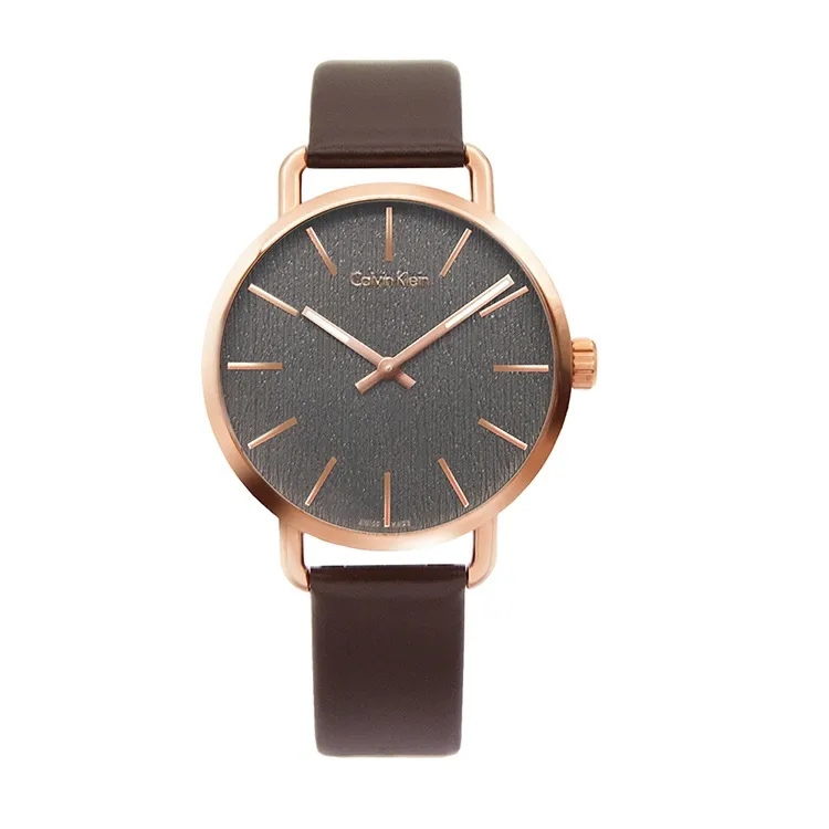 Calvin Klein CK 深棕皮革帶紳士腕錶 40MM (CK25200155) 歷史價格詳細信息