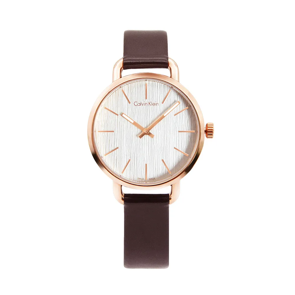 Calvin Klein CK 深棕皮革帶紳士腕錶 40MM (CK25200155) 歷史價格詳細信息