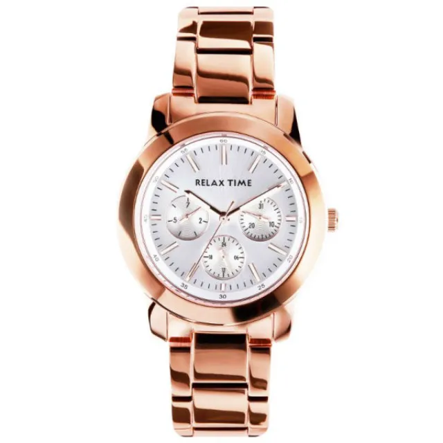 Relax Time 玫瑰金X黑鋼 三眼腕錶 對錶系列 R0800-16-10X+R0800-16-33 / 42+38m 歷史價格詳細信息