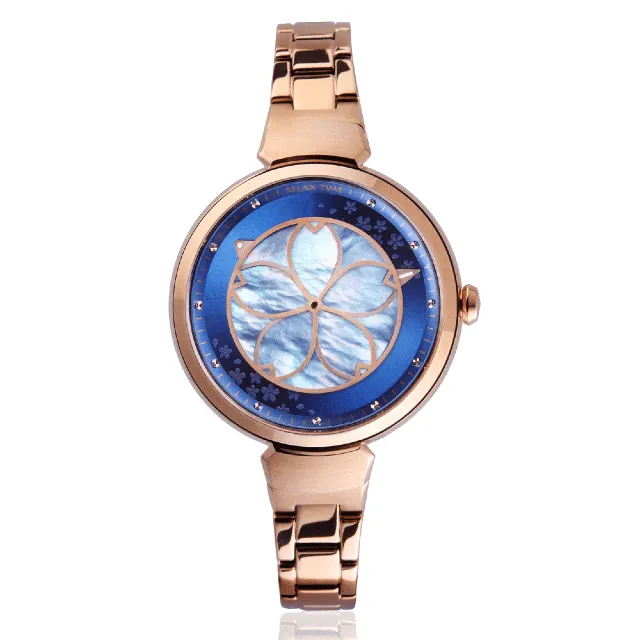 Relax Time RT-95-1 蛻變系列 年度設計款鏤空立體蝴蝶 / 玫瑰金+白 31mm 歷史價格詳細信息