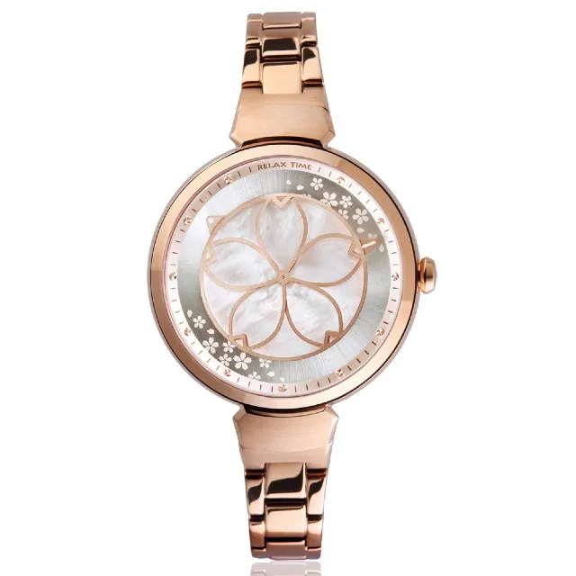 Relax Time RT-95-1 蛻變系列 年度設計款鏤空立體蝴蝶 / 玫瑰金+白 31mm 歷史價格詳細信息