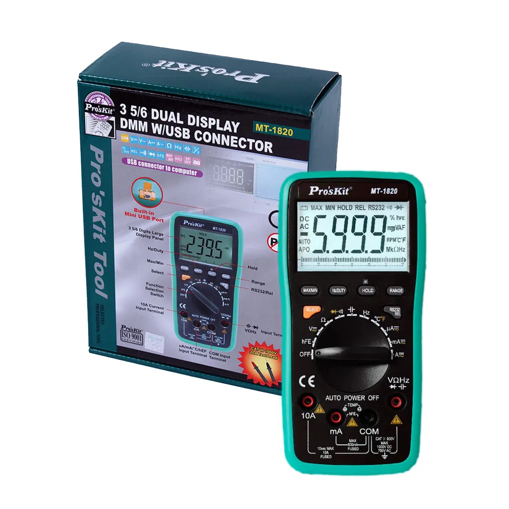 Pro’sKit寶工3-5/6自動量程真有效值數位電錶MT-1236 歷史價格詳細信息