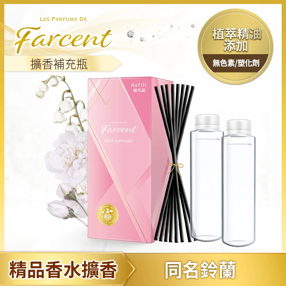 【Farcent】香水室內擴香補充品x2組-花漾玫瑰(600ml) 歷史價格詳細信息