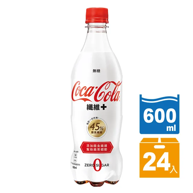 可口可樂 纖維+ 1.25L PET  【大潤發】 歷史價格詳細信息