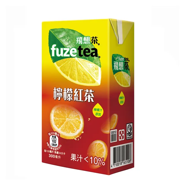 FUZE tea 檸檬紅茶 580mlx4瓶/組  【大潤發】 歷史價格詳細信息