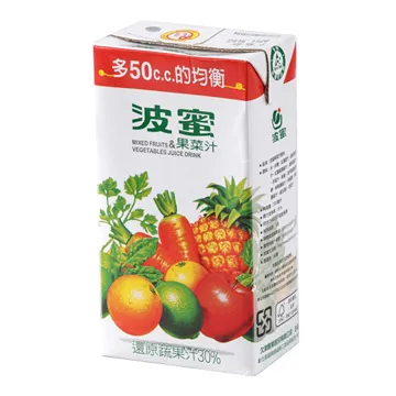 《波蜜》果菜汁300ml(24入/箱) 歷史價格詳細信息