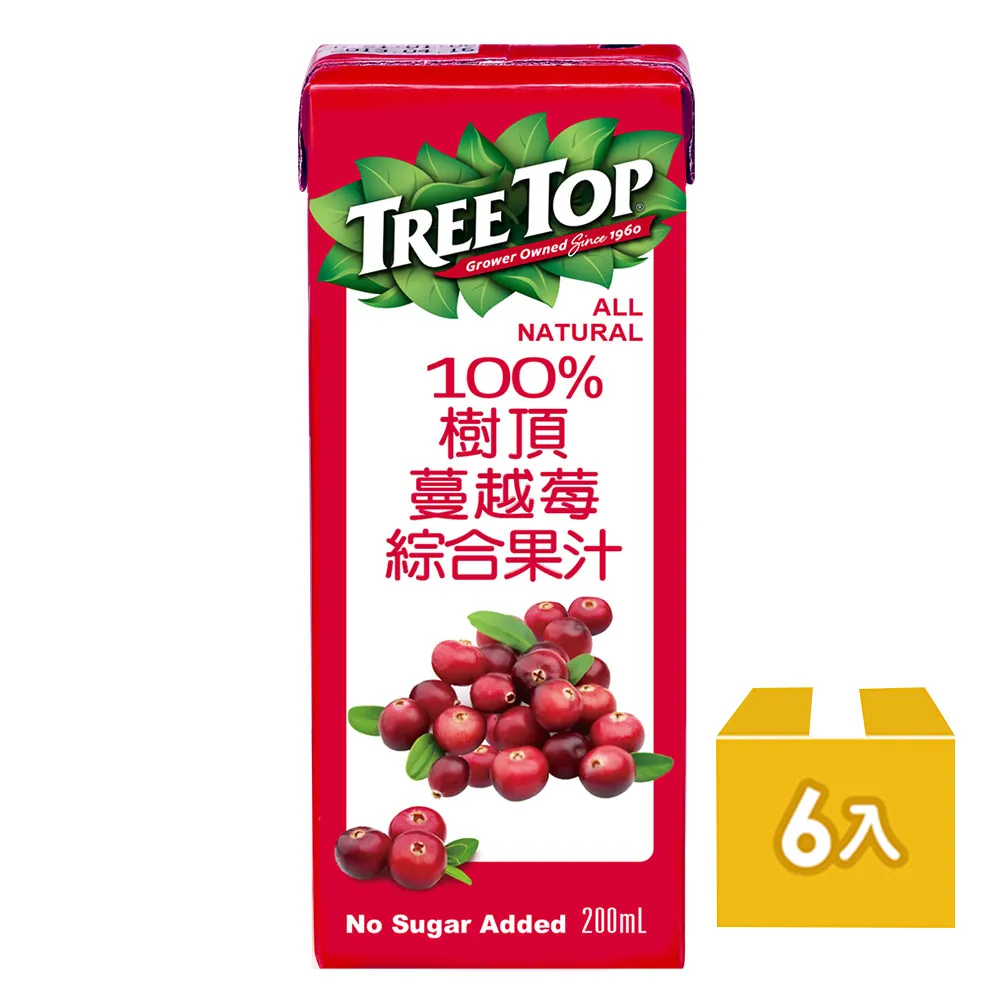 《Treetop》樹頂100%蔓越莓綜合果汁300ml*6 歷史價格詳細信息