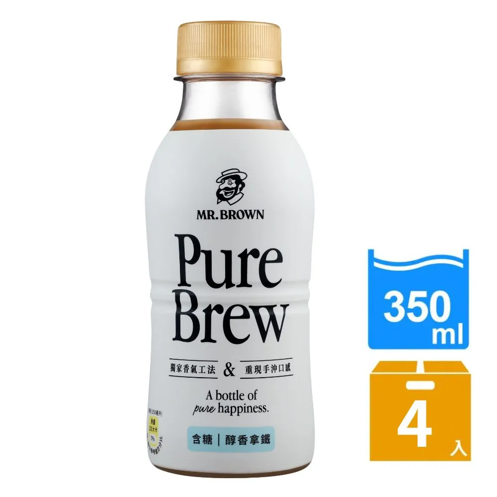 《伯朗咖啡》Pure Brew 純萃美式咖啡-無糖(350mlx4入) 歷史價格詳細信息