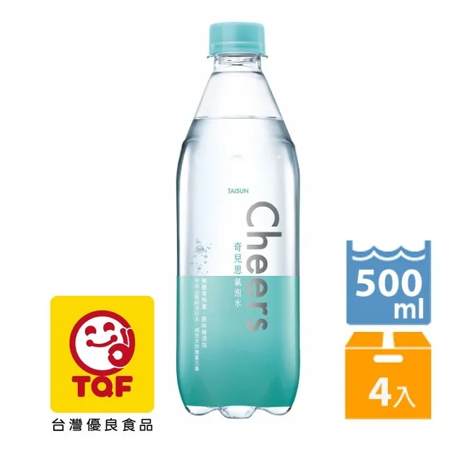 泰山 Cheers氣泡水 500mlx4入 國民飲料 低卡 泰山 氣泡水  現貨 蝦皮直送 歷史價格詳細信息