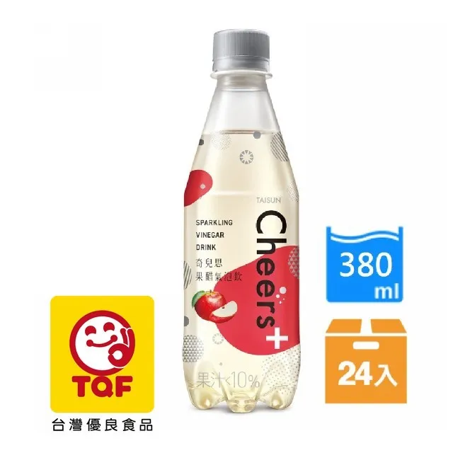 泰山Cheers+ 果醋氣泡飲 380ml x 24【家樂福】 歷史價格詳細信息