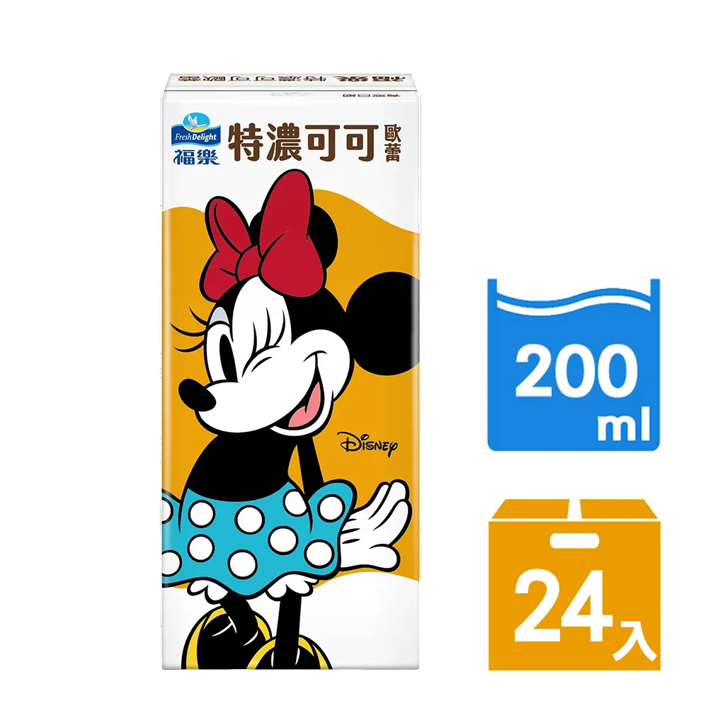 福樂 迪士尼限定包裝保久乳系列 特濃高鈣牛乳/特濃可可歐蕾 多款可選 200mlx24瓶/箱 現貨 蝦皮直送 歷史價格詳細信息