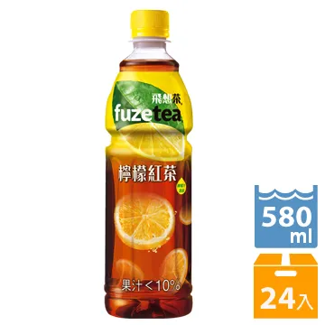 FUZE tea 檸檬紅茶 580mlx4瓶/組  【大潤發】 歷史價格詳細信息