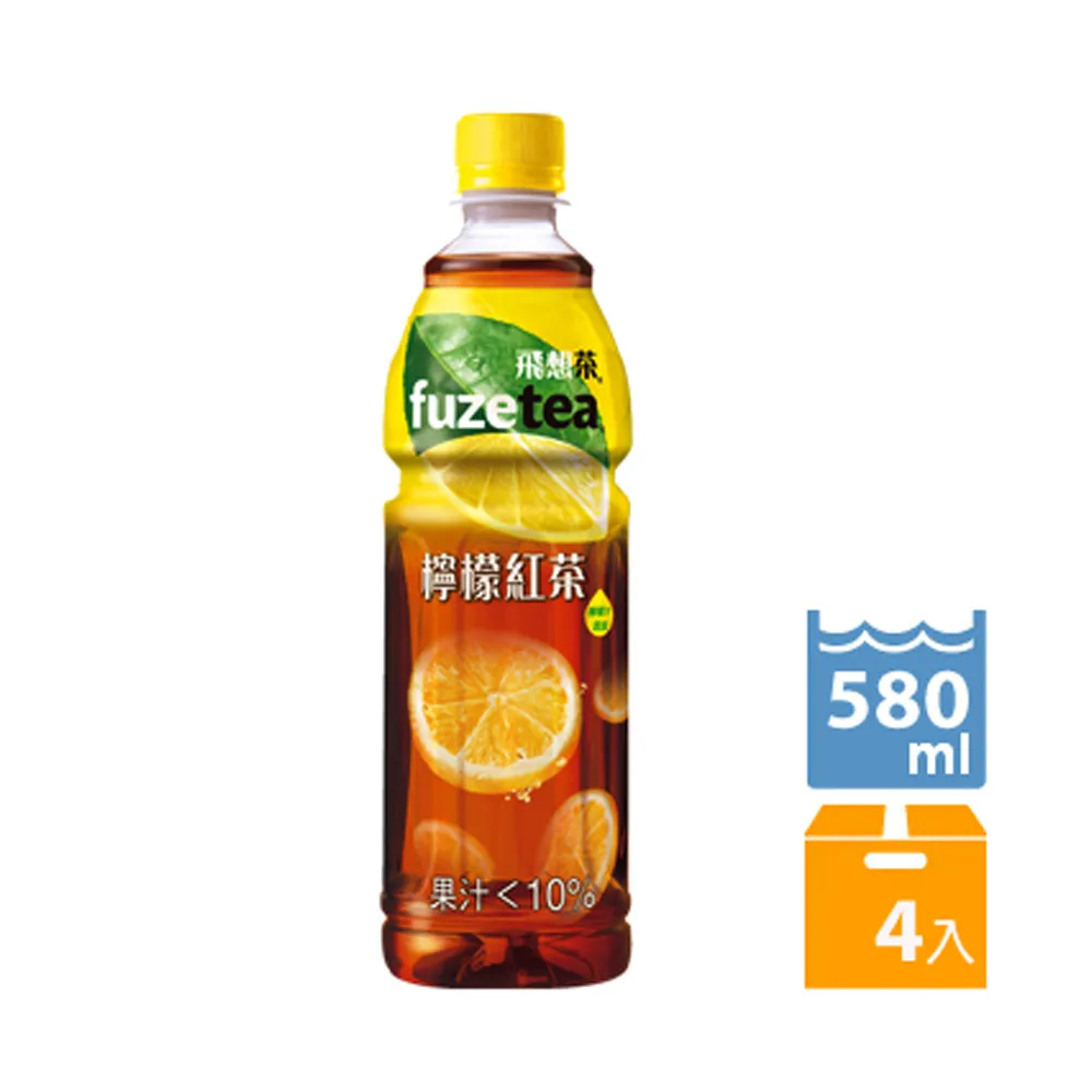 FUZE tea 檸檬紅茶 580mlx4瓶/組  【大潤發】 歷史價格詳細信息