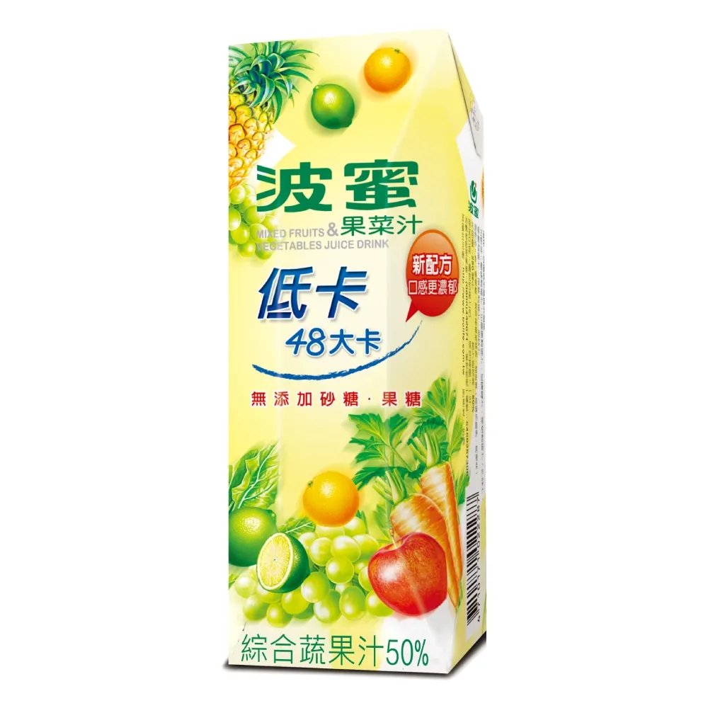 波蜜果菜汁 250mlx6包/組  【大潤發】 歷史價格詳細信息