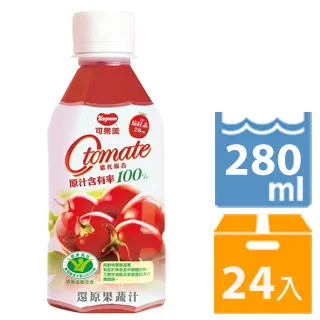 可果美OTOMATE 100%蕃茄檸檬汁280mlx4瓶/組 【大潤發】 歷史價格詳細信息