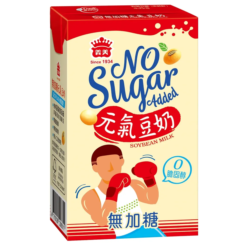 義美無加糖元氣豆奶250ml毫升 x 6【家樂福】 歷史價格詳細信息