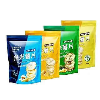 【丹尼船長】米米薯片綜合賣場 經典日曬湖鹽味/韓式海苔味 120g/包 (非油炸有米香的洋芋片 吃完整包都不膩) 歷史價格詳細信息