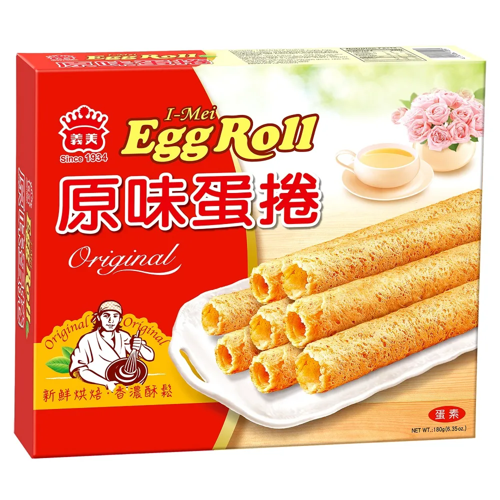 義美原味蛋卷 180g/盒  【大潤發】 歷史價格詳細信息