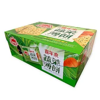 喜年來 蔬菜薄餅vegetable cracker 植物五辛素 20g  52包 5種好蔬菜 全在這一塊 台灣產 好市多costco 原價289特價280免運 歷史價格詳細信息