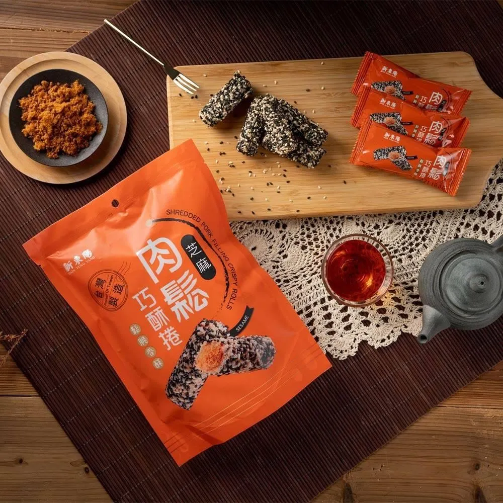 肉鬆巧酥捲 點心麵｜芝麻 【中元免運拜拜箱共6入】 點心麵 肉鬆捲 零食 肉鬆零食 歷史價格詳細信息