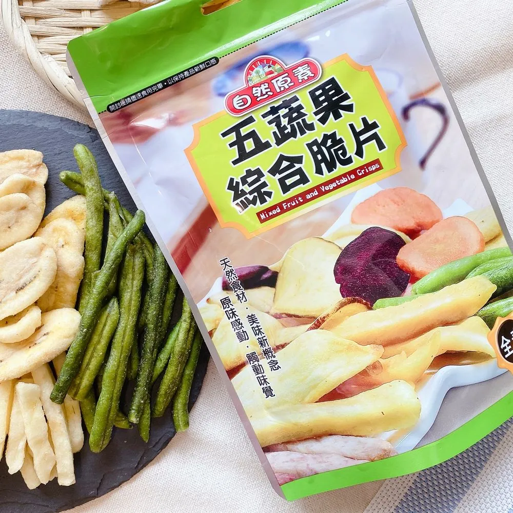 【自然原素】五蔬果脆片/三色芋頭條/芒果乾/波羅蜜脆片/薄鹽脆薯-6包口味任選 歷史價格詳細信息