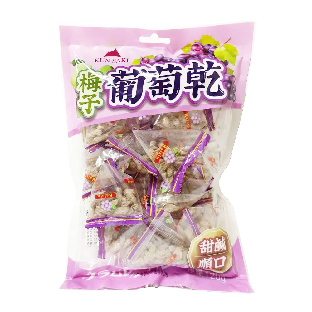 崑崎 梅子葡萄乾(三角包) 120g 歷史價格詳細信息