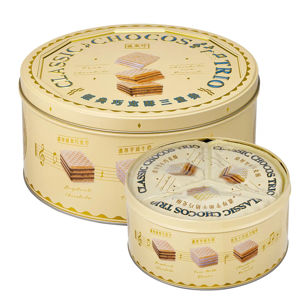 《盛香珍》經典巧克酥三重奏禮桶433g/桶 歷史價格詳細信息