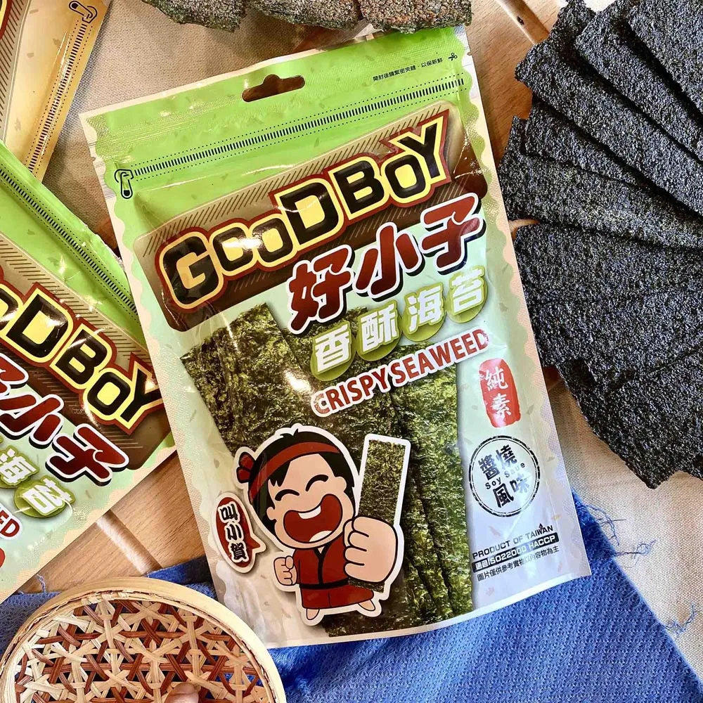 好小子 香酥海苔(醬燒風味)／厚切海苔(椒鹽風味) 30g【新高橋藥局】2款可選 歷史價格詳細信息