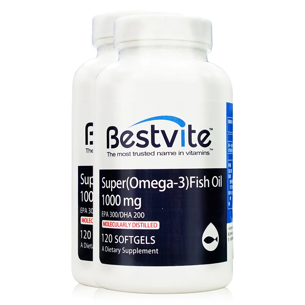 【美國BestVite】必賜力超級OMEGA-3魚油膠囊2瓶組 (120顆*2) 歷史價格詳細信息