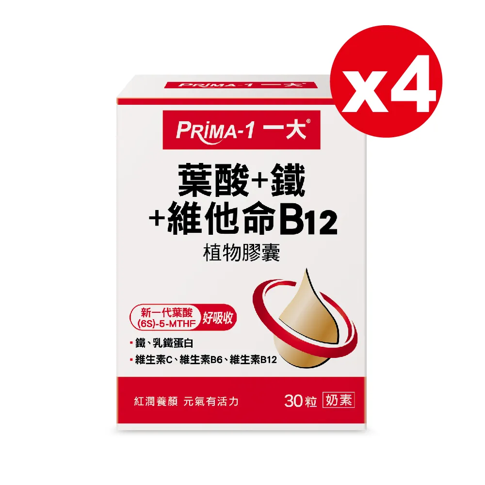 葉酸+鐵 4入組 30粒/瓶(好孕配方 孕婦營養 女性保健 葉酸 folic acid 備孕 西印度櫻桃C+鐵) 歷史價格詳細信息